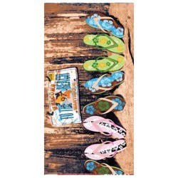 Beach Sandals Towel 30 in x 60 in