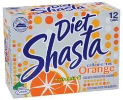Shasta Diet Orange Soda - 12 Pack 12 fl oz Cans