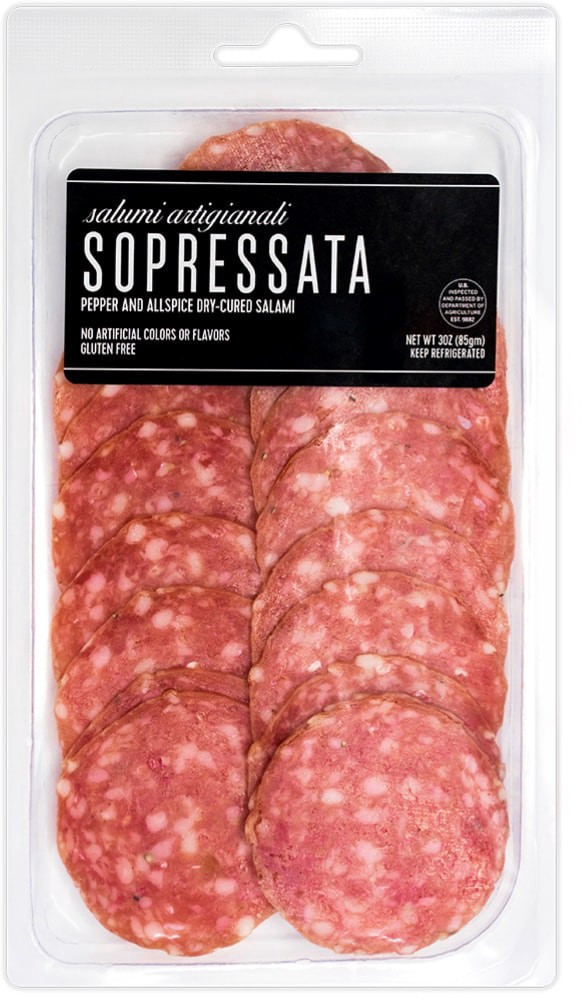 slide 1 of 2, Busseto Sliced Sopressata, 3 oz