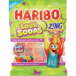 Haribo Gummi Candy - Sour Sodas