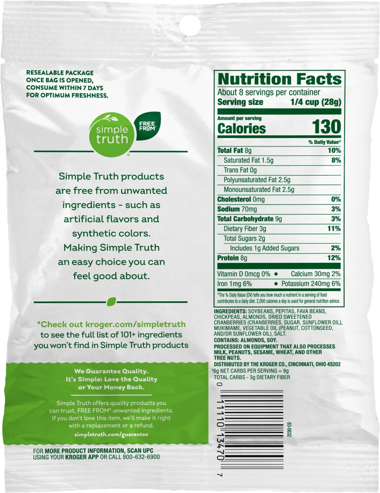 slide 2 of 2, Simple Truth® Protein Trail Mix, 8 oz