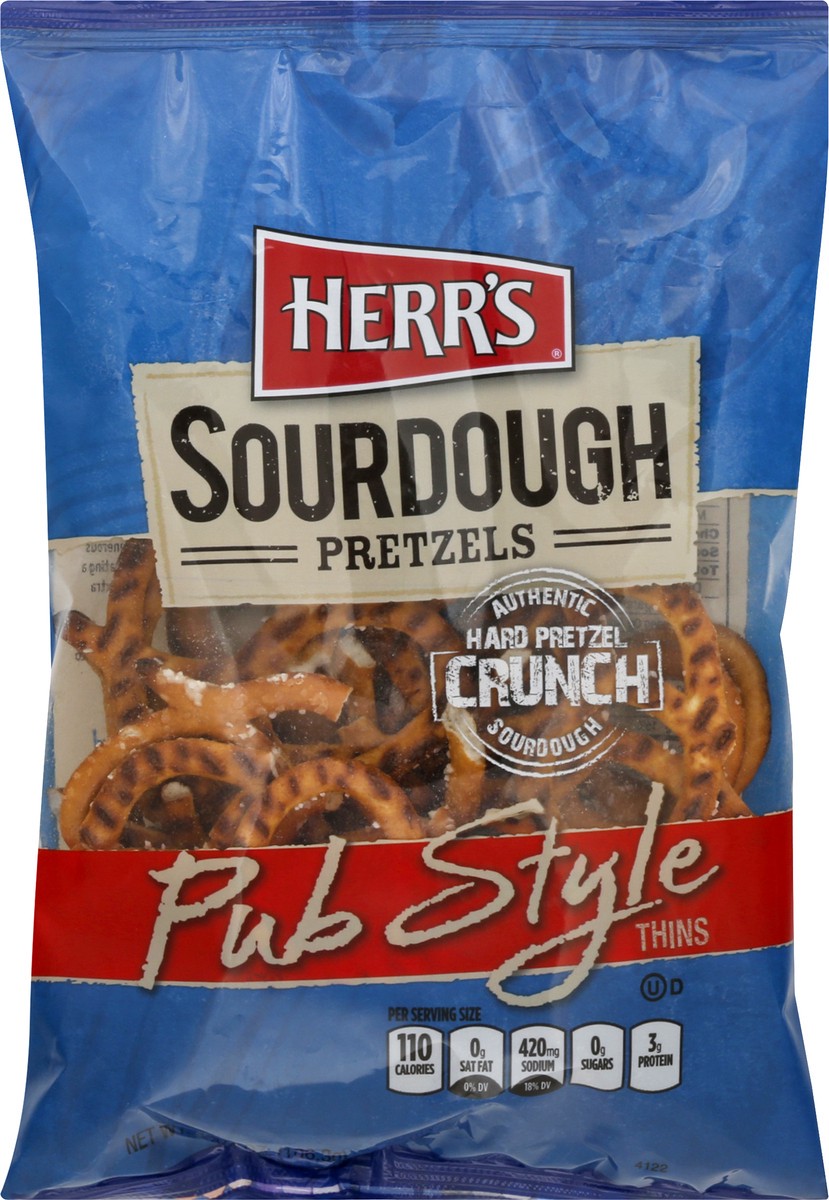 slide 7 of 9, Herr's Pub Style Thins Pretzels 3.75 oz, 3.75 oz