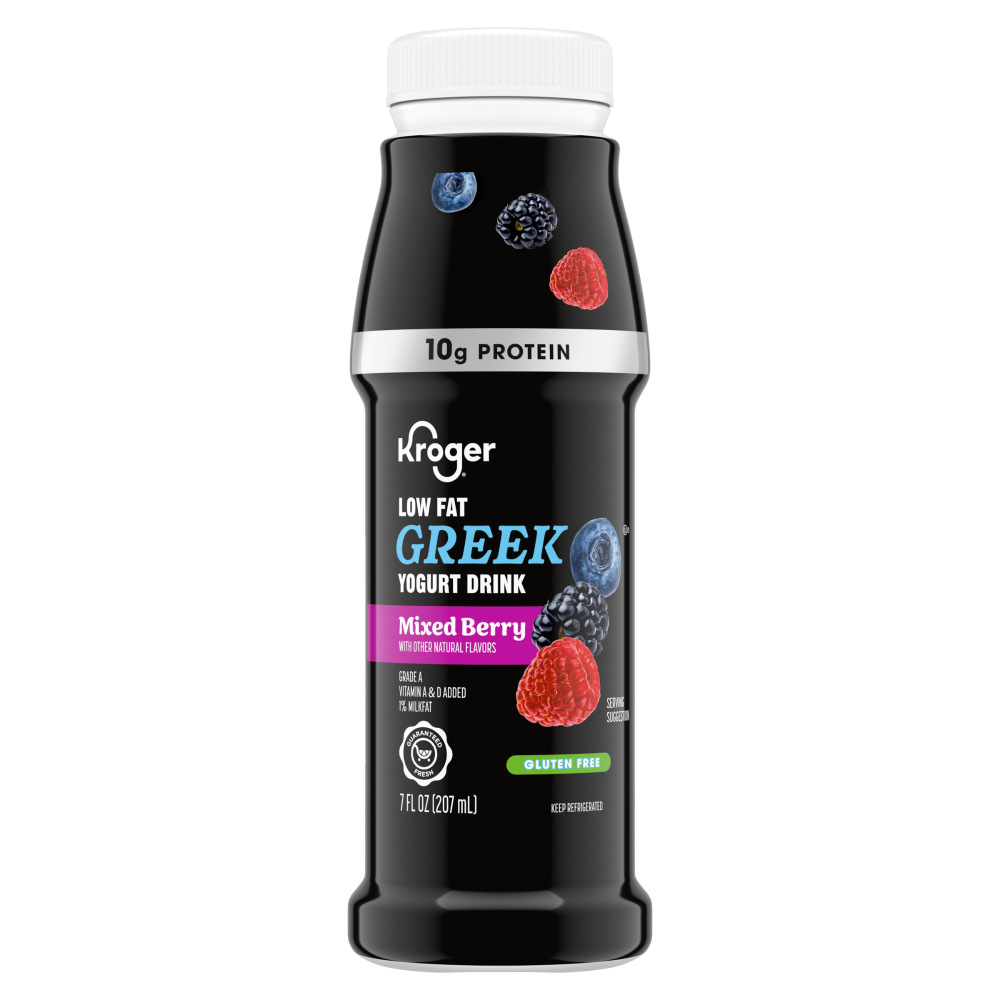 slide 1 of 1, Kroger® Mixed Berry Yogurt Smoothie, 7 fl oz