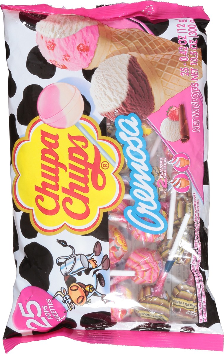 slide 3 of 9, Chupa Chups Laydown Bag Cremosa Lolliops - 10.5 oz, 10.5 oz