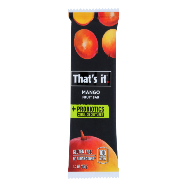 slide 1 of 1, That's it. Bar Fruit Mango Probitcs, 1 ct