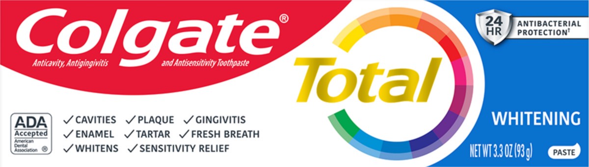 slide 2 of 7, Colgate Total Whitening Toothpaste, 3.3 oz., 3.3 oz