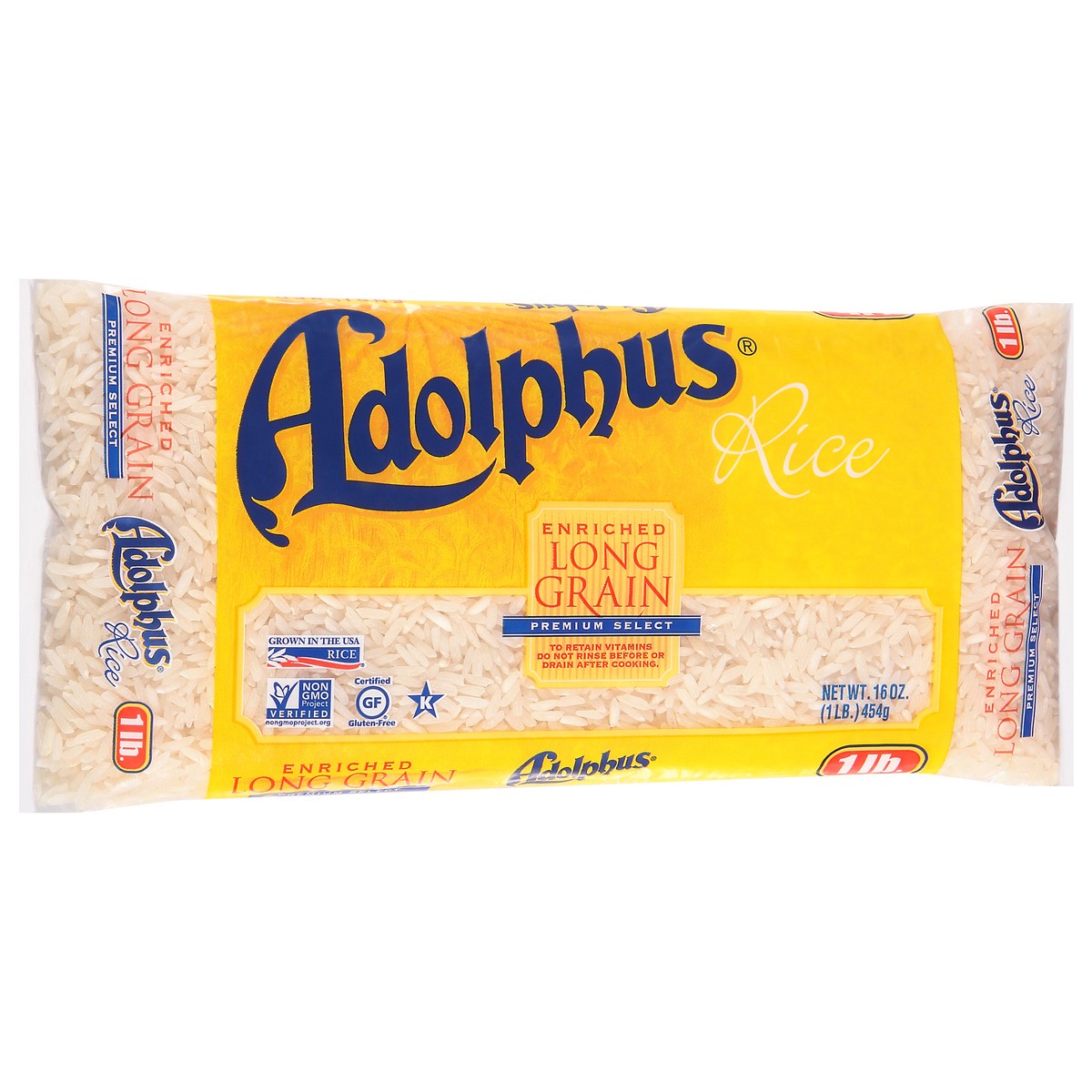 slide 8 of 9, Adolphus Long Grain Enriched Rice 16 oz, 16 oz