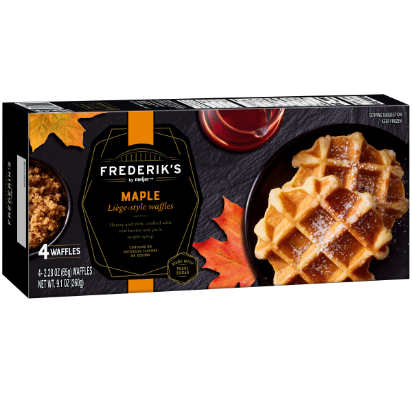 slide 28 of 29, Frederik's by Meijer Frozen Maple Liege Style Waffles, 9.1 oz