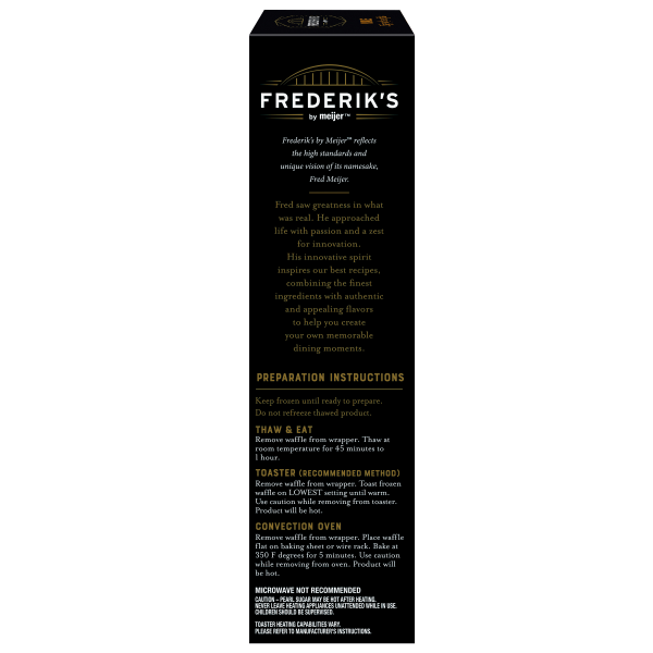 slide 10 of 29, Frederik's by Meijer Frozen Maple Liege Style Waffles, 9.1 oz