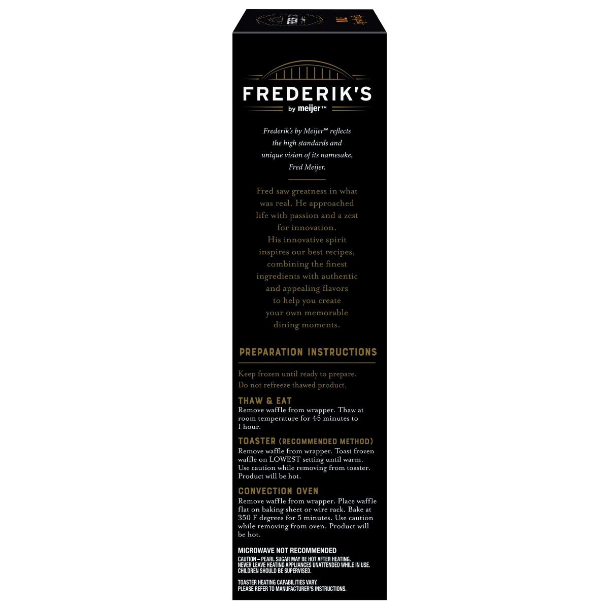 slide 29 of 29, Frederik's by Meijer Frozen Maple Liege Style Waffles, 9.1 oz