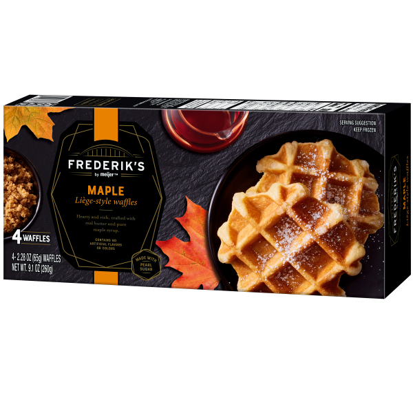 slide 20 of 29, Frederik's by Meijer Frozen Maple Liege Style Waffles, 9.1 oz