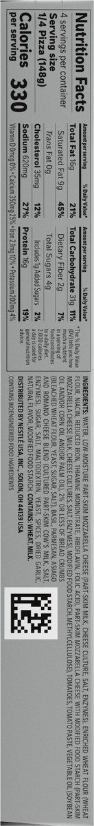 slide 13 of 13, DiGiorno Thin and Crispy Stuffed Crust Margherita Frozen Pizza 21oz Box 12in, 21 oz