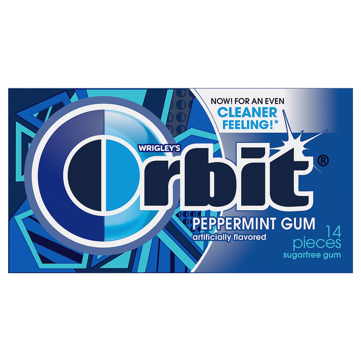 slide 1 of 7, ORBIT Gum Peppermint Sugar Free Chewing Gum, Single Pack, 14 Piece, 14 ct