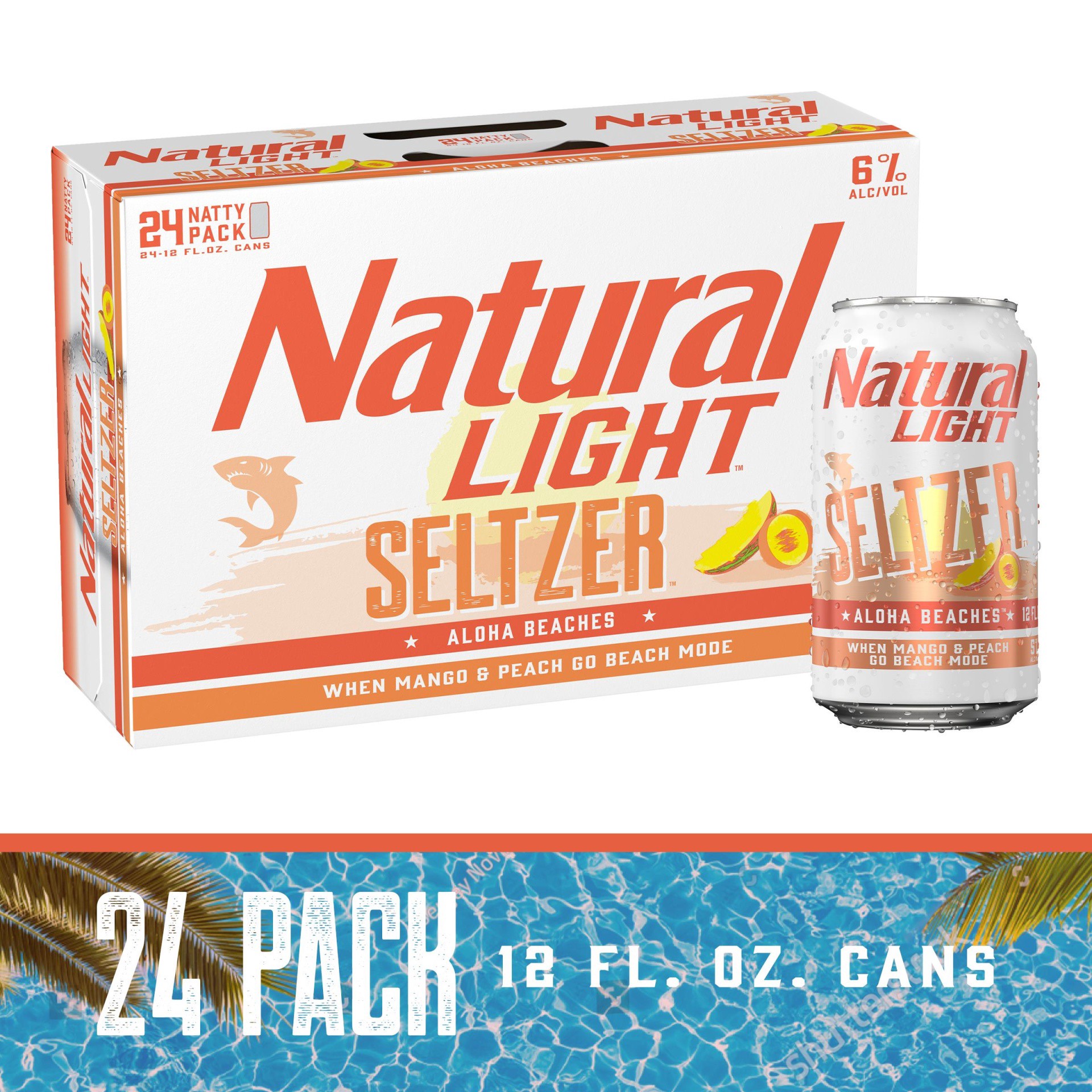 slide 3 of 9, Natural Light Hard Seltzer, 24 ct; 12 fl oz