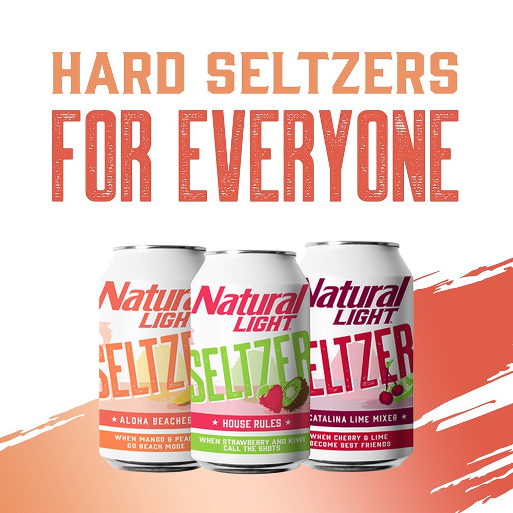 slide 6 of 9, Natural Light Hard Seltzer, 24 ct; 12 fl oz