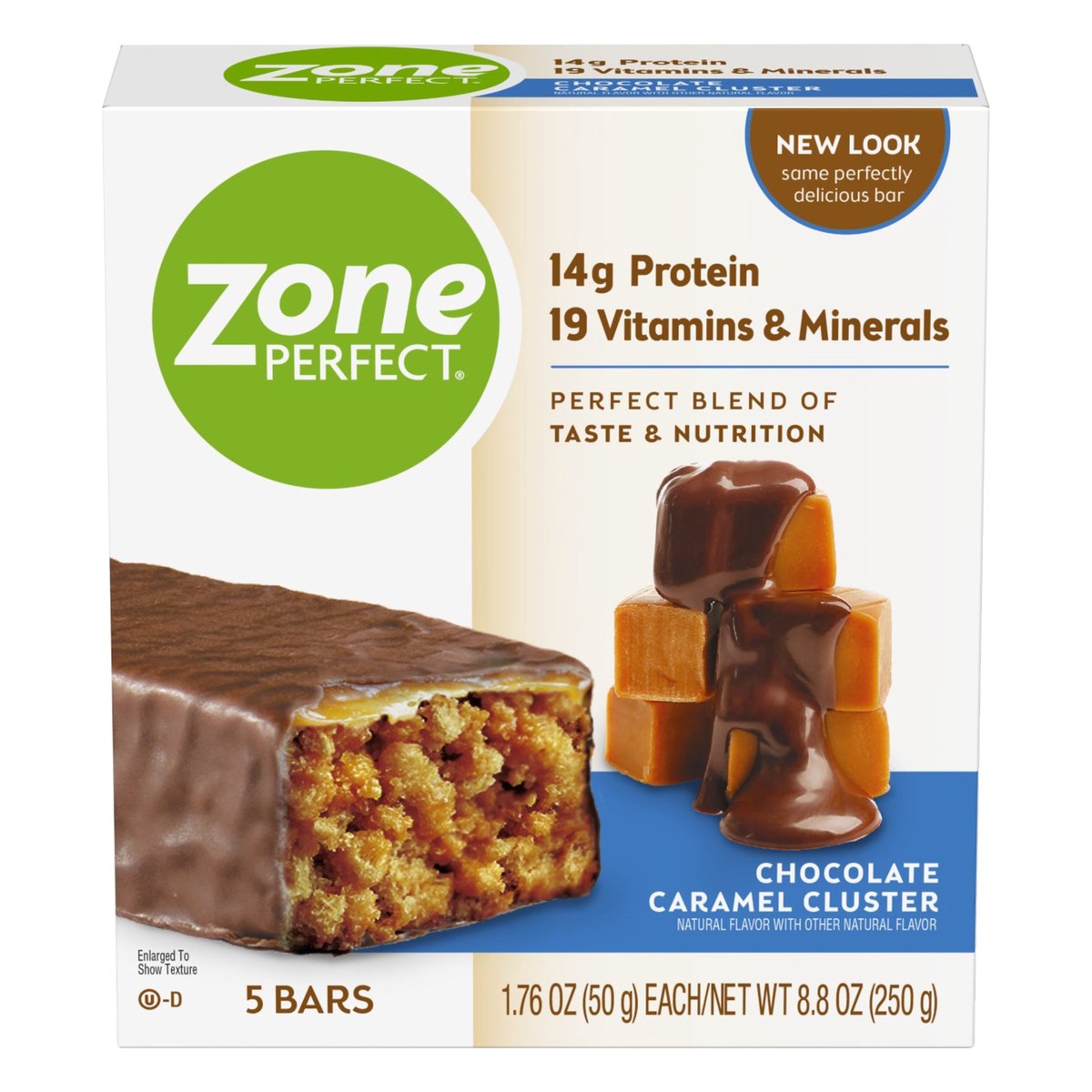 slide 1 of 11, Zone Perfect Caramel Chocolate Bar, 8.8 oz