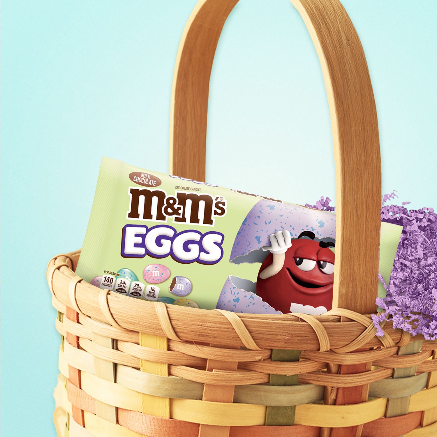 slide 7 of 8, M&M's Easter Eggs Milk Chocolate Candy Assortment, 10.13 oz Bag, 10.13 oz