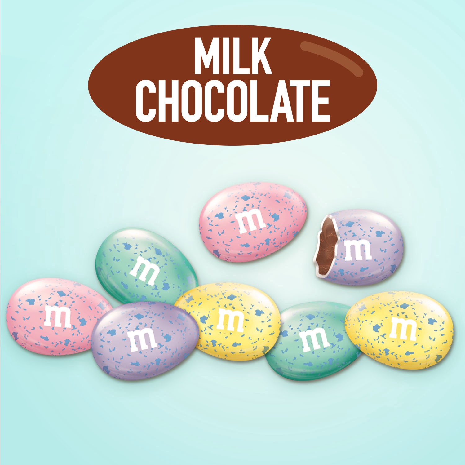 slide 3 of 8, M&M's Easter Eggs Milk Chocolate Candy Assortment, 10.13 oz Bag, 10.13 oz