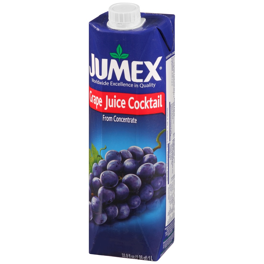 slide 3 of 8, Jumex Grape Juice Cocktail from ConcentrateAseptic Carton, 33.8 oz