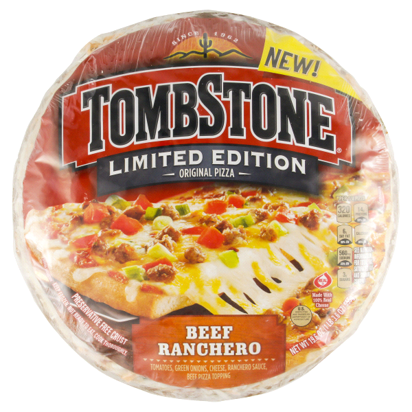 slide 1 of 1, Tombstone Beef Ranchero Diablo Pizza, 19.6 oz