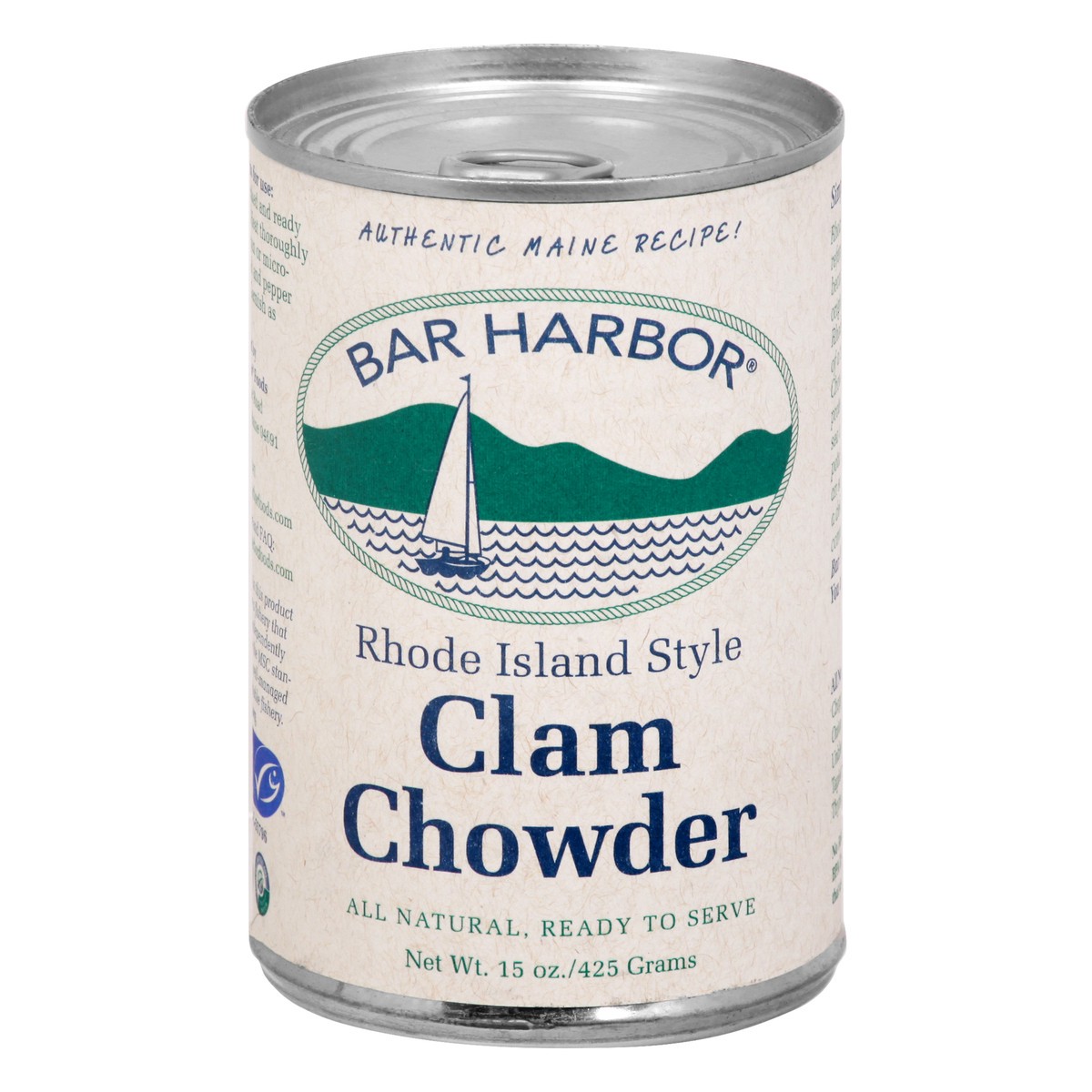 slide 1 of 10, Bar Harbor Rhode Island Style Clam Chowder, 15 oz