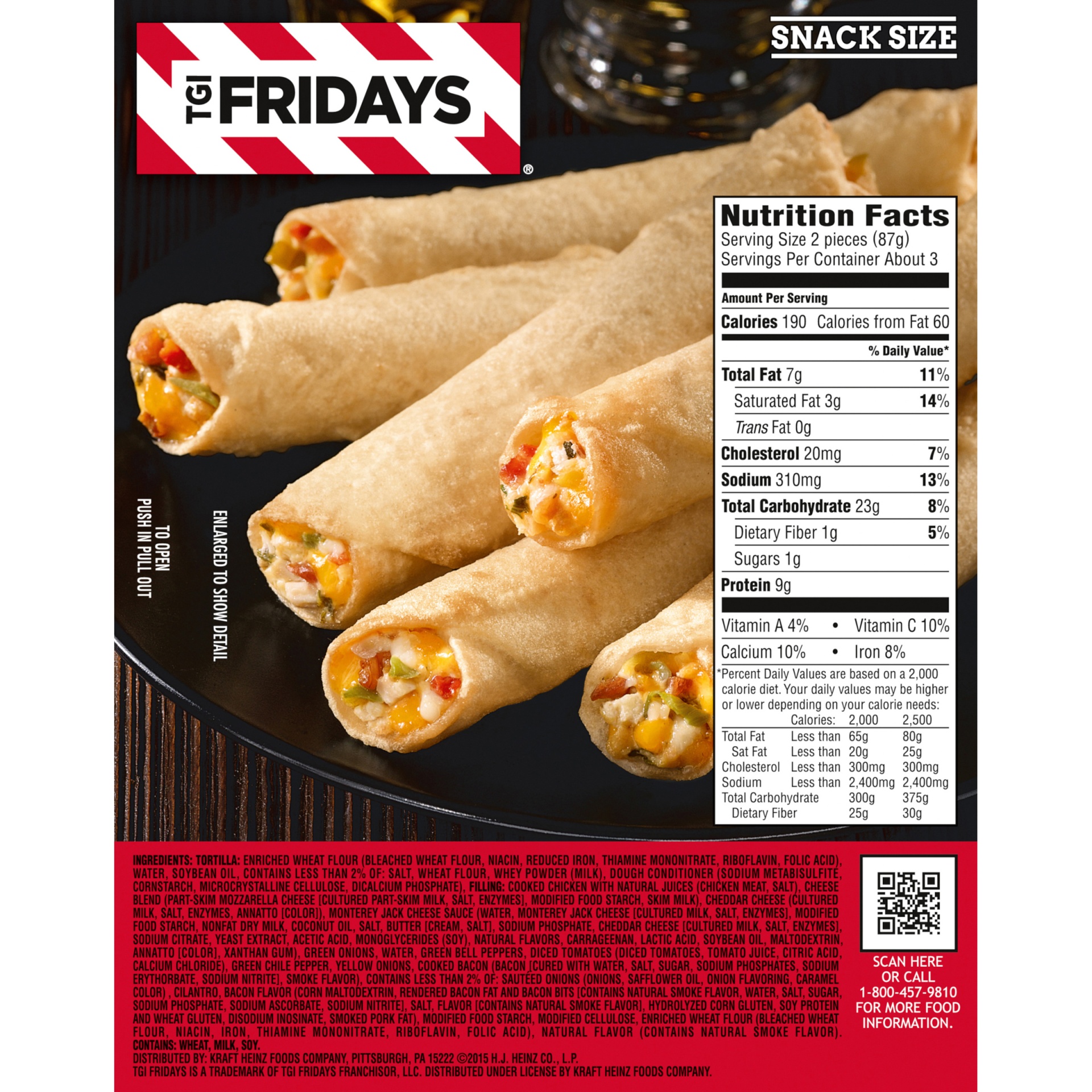 T.G.I. Friday's Chicken & Cheese Quesadilla Rolls 9 oz Shipt