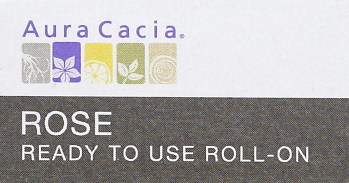 slide 2 of 4, Aura Cacia Oil Roll On Rose, 0.31 fl oz