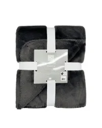 HD Designs Luxe Reversible Faux Fur - Dark Grey