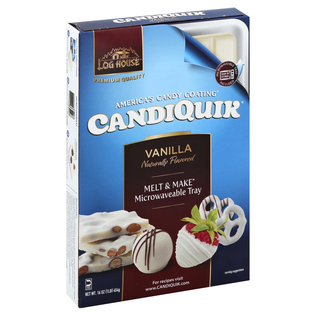 slide 6 of 6, Log House Candiquik Vanilla Candy Coating, 16 oz