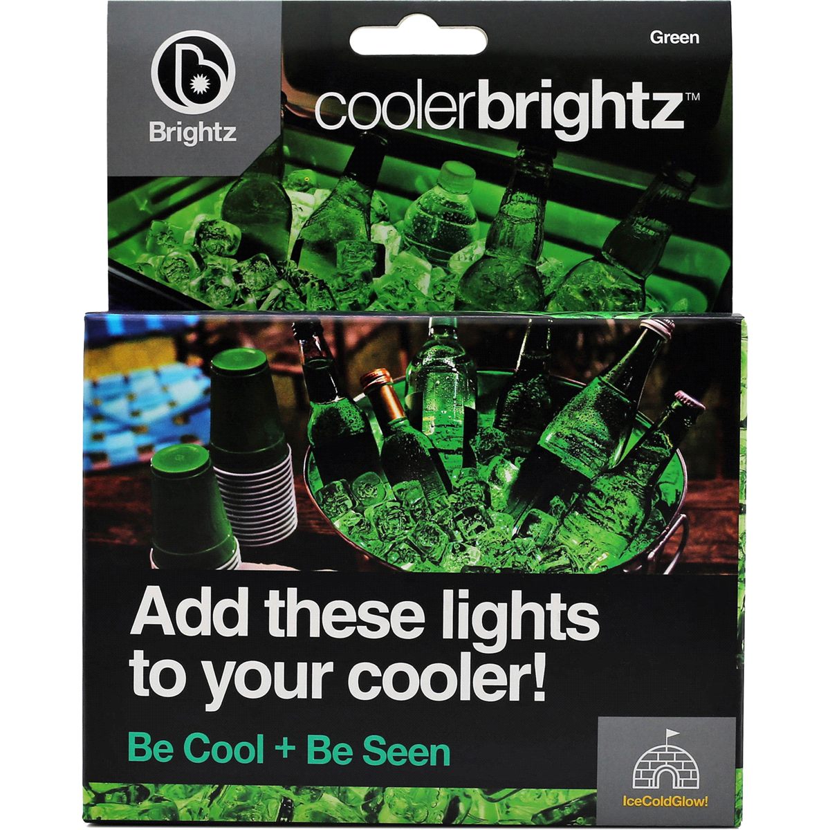 slide 1 of 1, Cooler Brightz Green - Ea, 1 ct