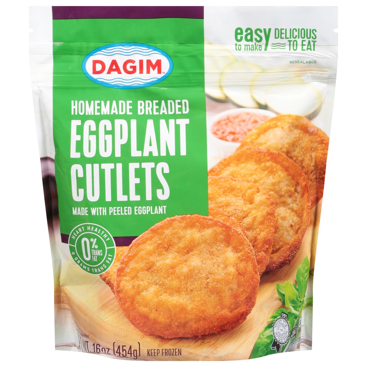 slide 1 of 13, Dagim Homemade Breaded Eggplant Cutlets 16 oz, 16 oz