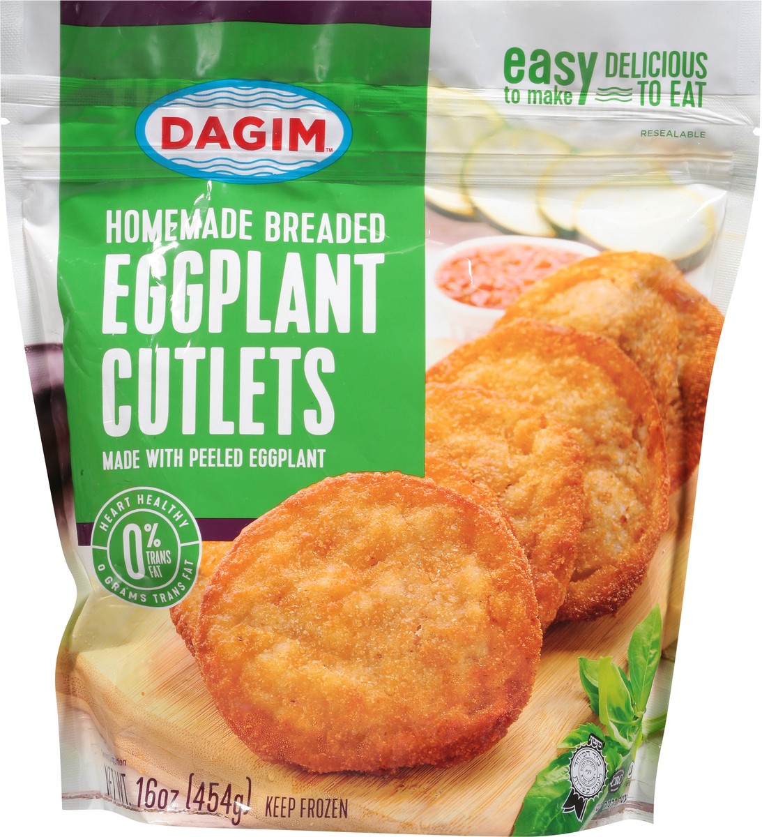 slide 7 of 13, Dagim Homemade Breaded Eggplant Cutlets 16 oz, 16 oz