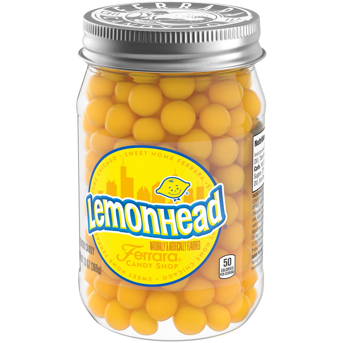 slide 2 of 14, LEMONHEAD Lemon Candy 13 oz. Jar, 13 oz