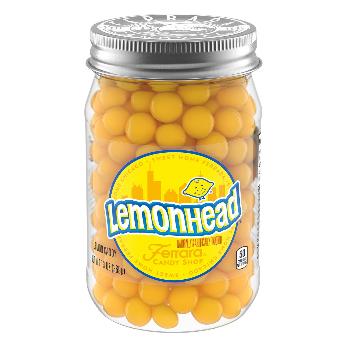 slide 12 of 14, LEMONHEAD Lemon Candy 13 oz. Jar, 13 oz