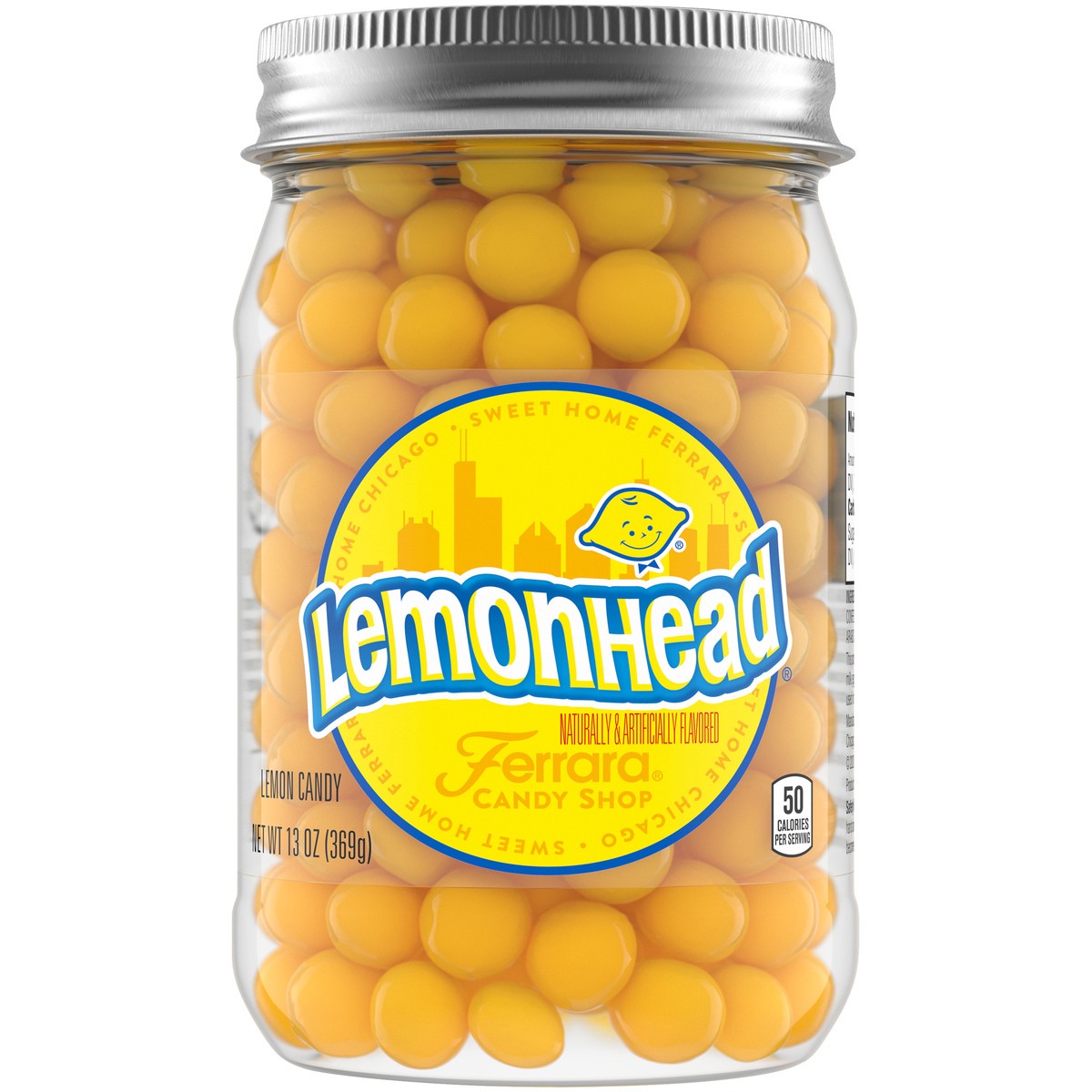 slide 7 of 14, LEMONHEAD Lemon Candy 13 oz. Jar, 13 oz