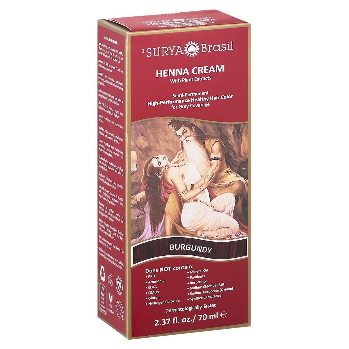 slide 4 of 9, Surya Brasil Burgundy Henna Cream with Plant Extracts 2.37 fl oz, 2.37 fl oz