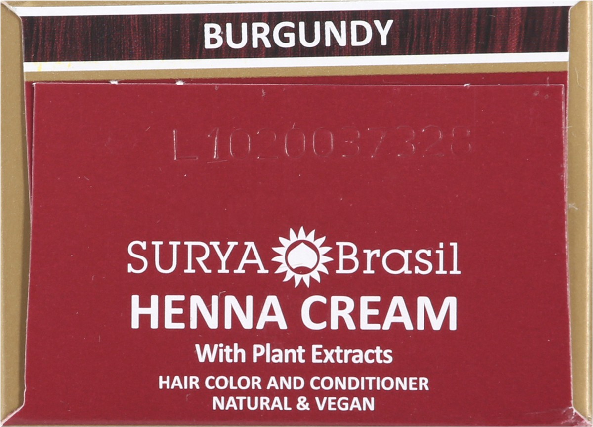 slide 8 of 9, Surya Brasil Burgundy Henna Cream with Plant Extracts 2.37 fl oz, 2.37 fl oz