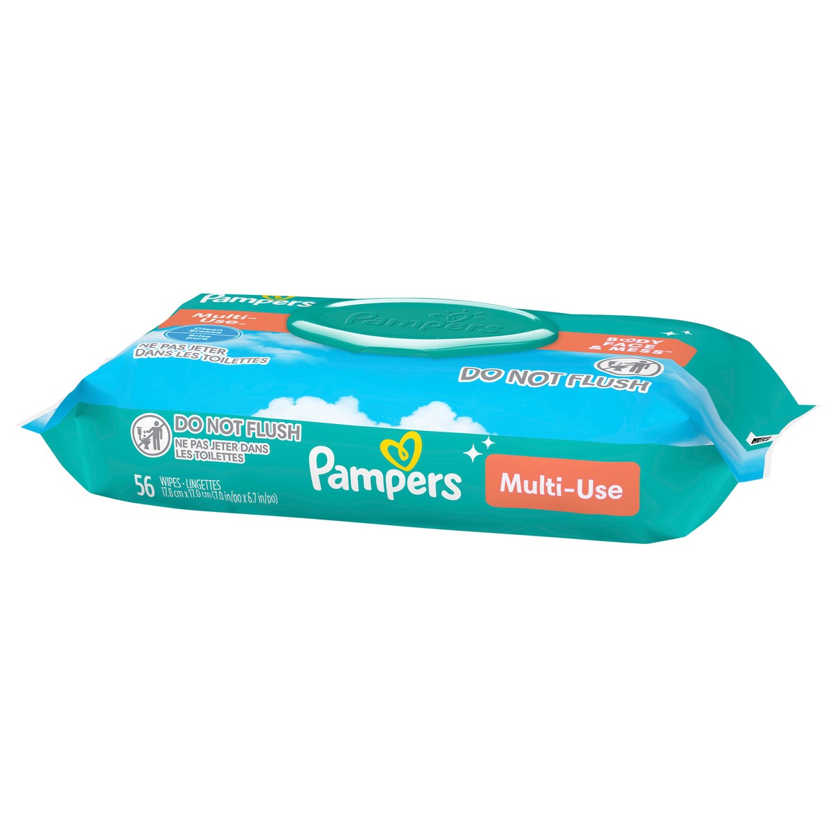 slide 3 of 5, Pampers Expressions Fresh Bloom Baby Wipes, 56 ct