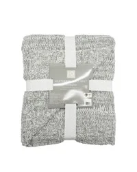 HD Designs Heather Cozy Knit Throw - Gray