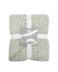 HD Designs Heather Cozy Knit Throw - Green