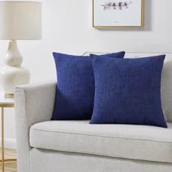 Everyday Living Textured Woven Decorative Pillow - 2 Pack Dark Blue