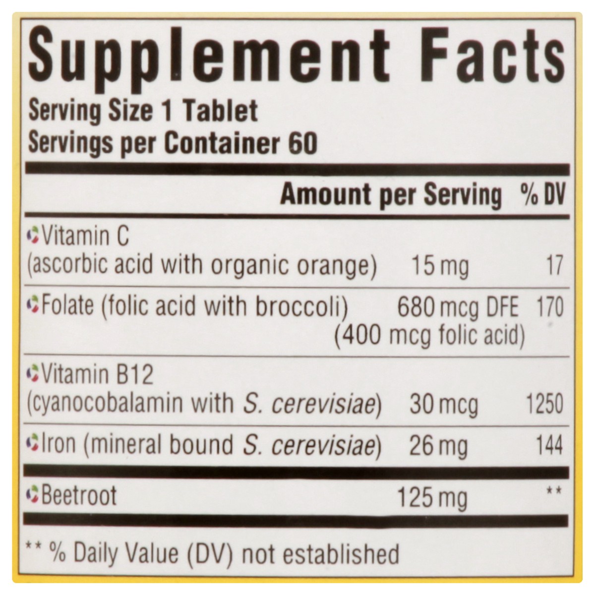 slide 8 of 12, MegaFood Tablets Blood Builder 60 ea, 60 ct