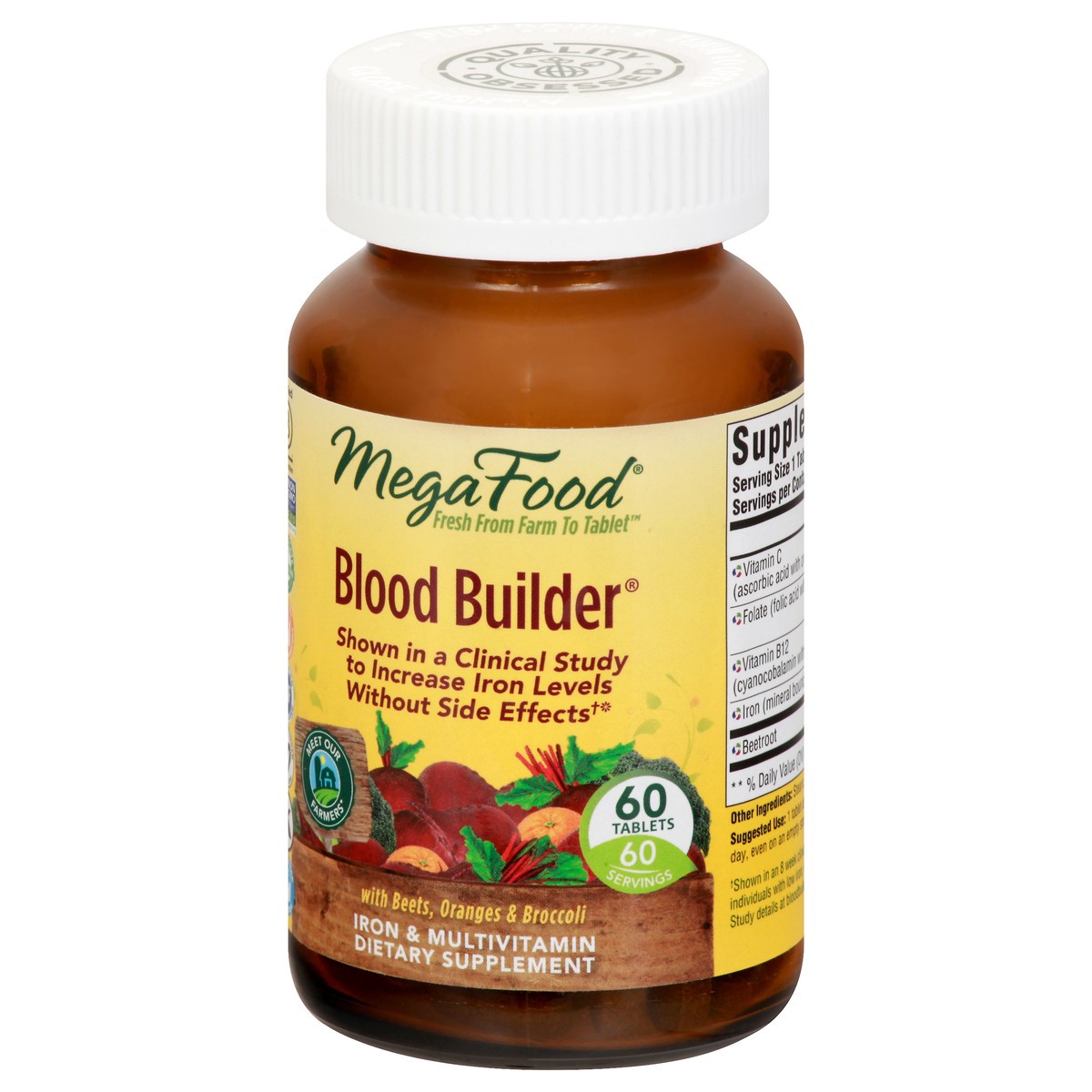 slide 11 of 12, MegaFood Tablets Blood Builder 60 ea, 60 ct