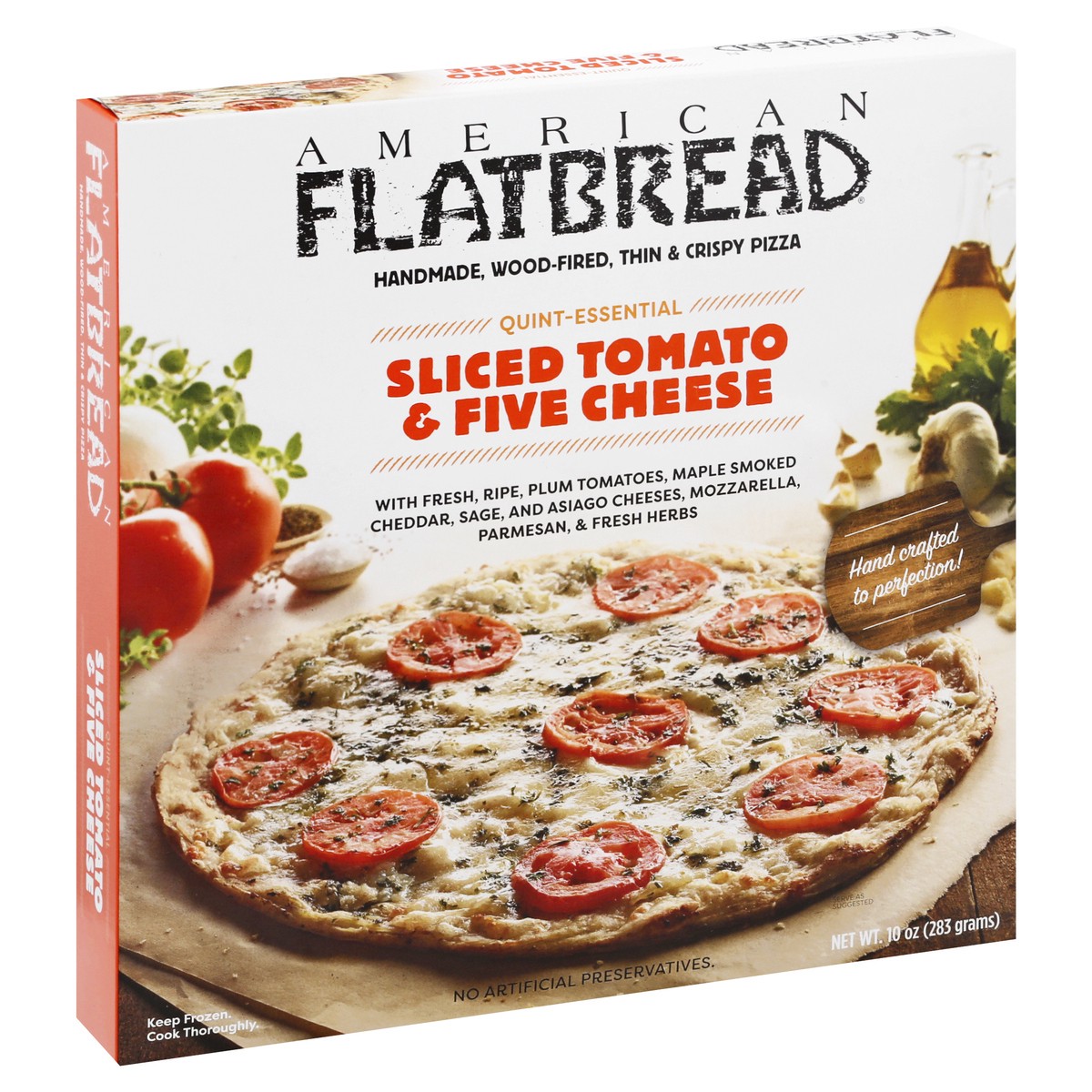 slide 9 of 9, American Flatbread Sliced Tomato & Five Cheese Pizza 10 oz, 10 oz