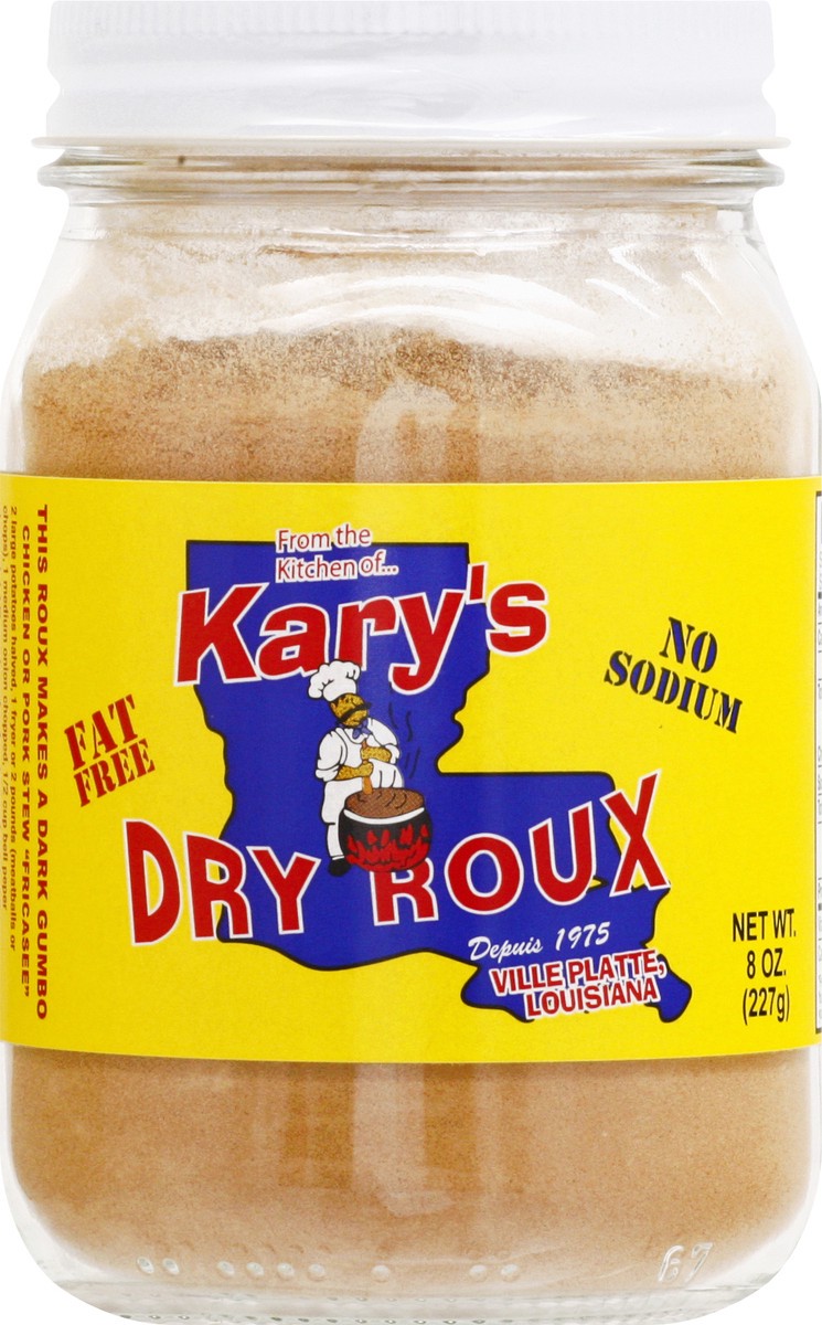 slide 1 of 13, Kary's Fat Free Dry Roux 8 oz, 8 oz