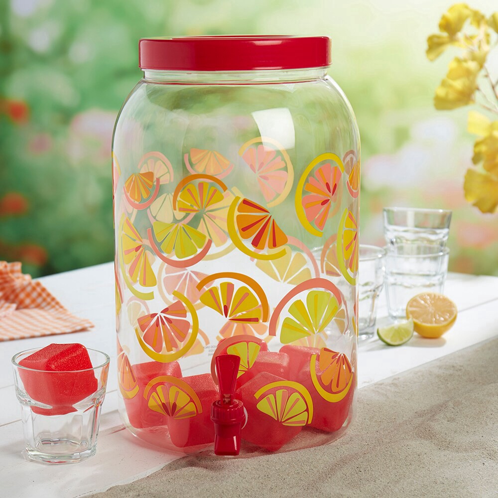 slide 2 of 4, Everyday Living Drink Dispenser with Ice Cubes – Citrus, 1 ct