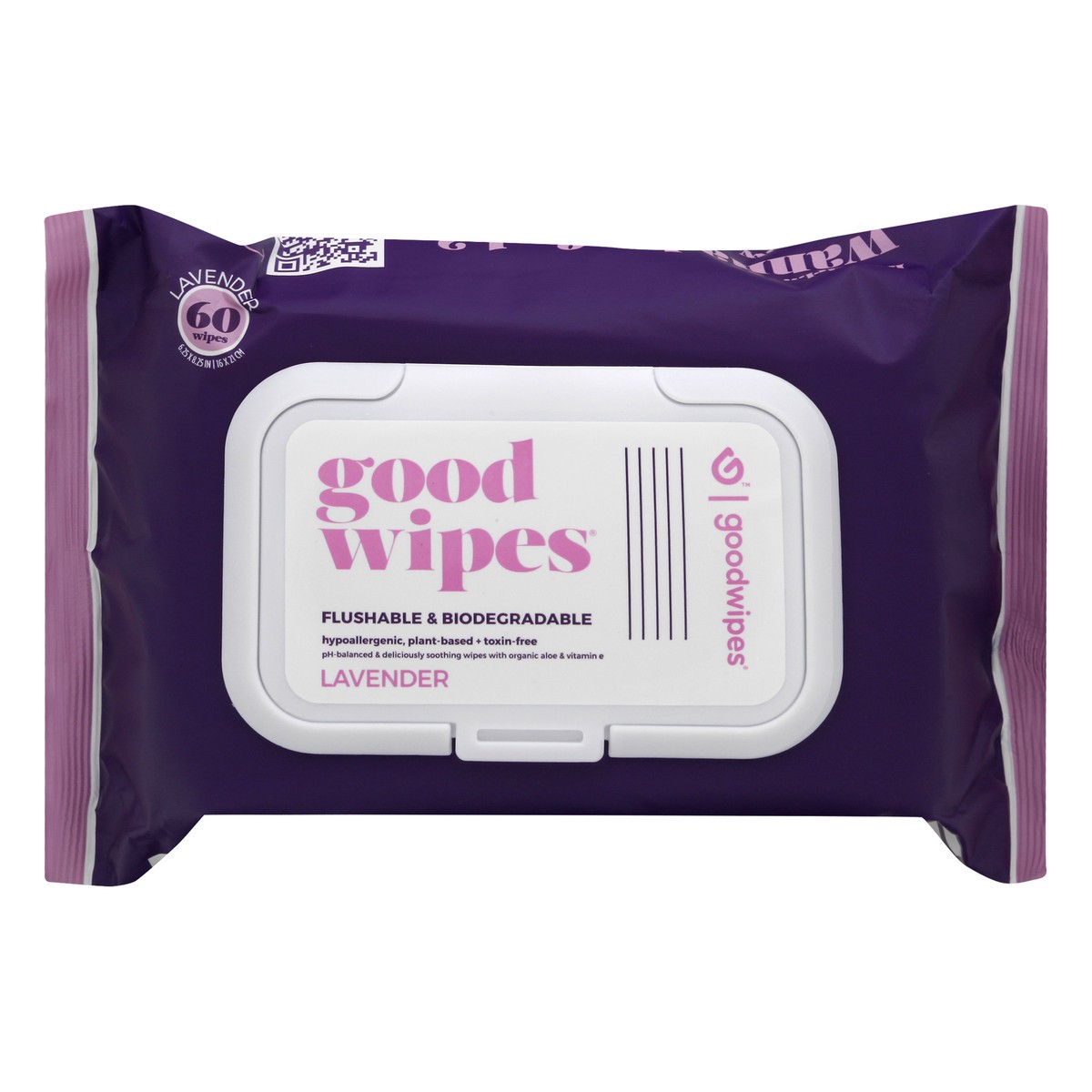 slide 2 of 12, Goodwipes Flushable & Biodegradable Lavender Wipes 60 ea, 60 ct