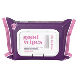 Goodwipes Lavender Flushable Wipes - 60 ct