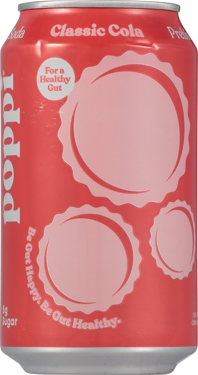 slide 7 of 9, poppi Classic Cola Prebiotic Soda- 12 fl oz, 12 fl oz