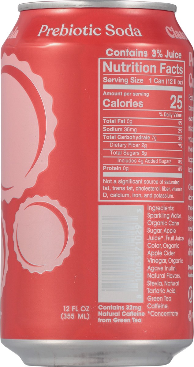 slide 3 of 9, poppi Classic Cola Prebiotic Soda- 12 fl oz, 12 fl oz